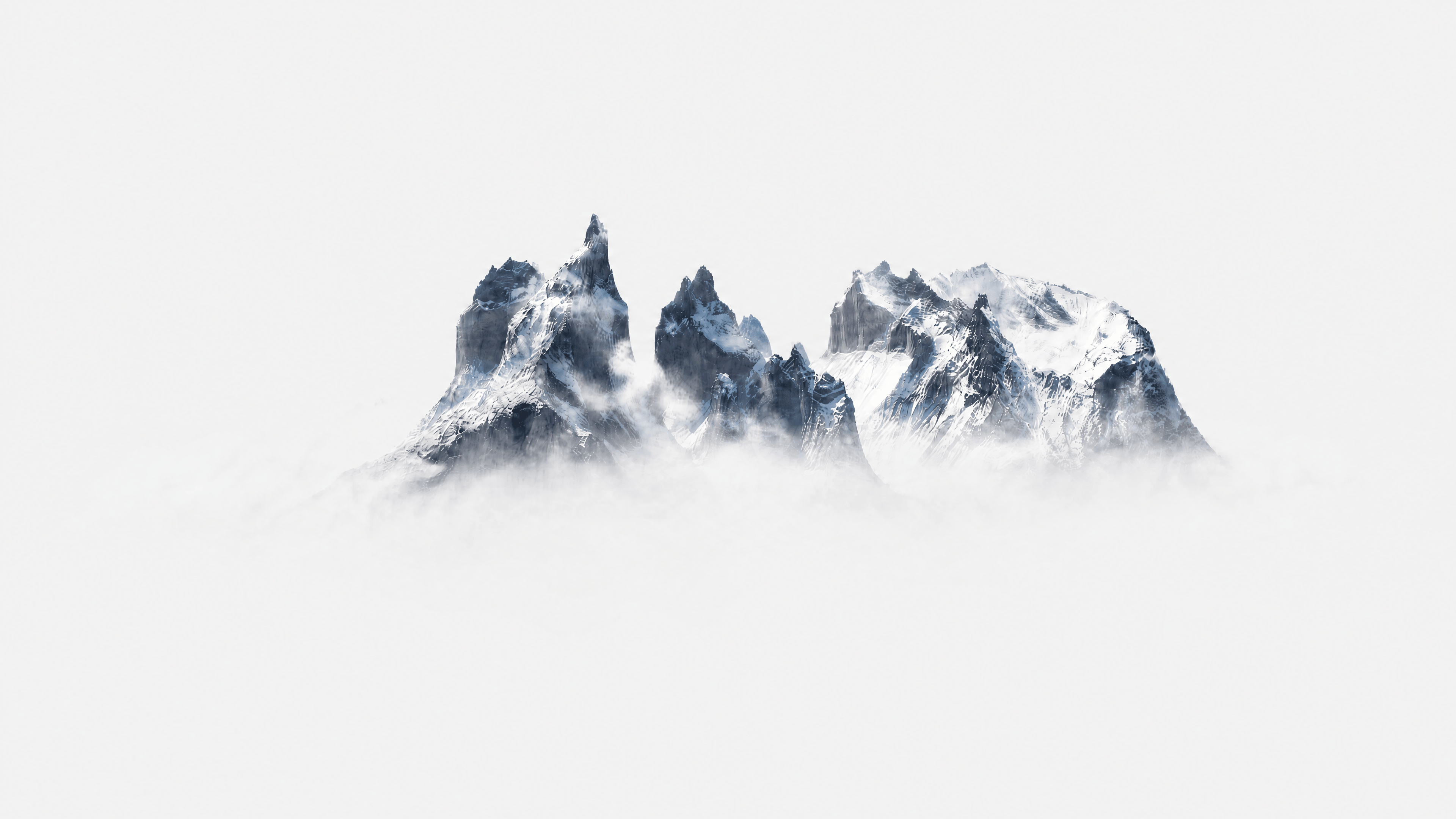 Torres del Paine emergiendo entre las nubes — Patagonia chilena